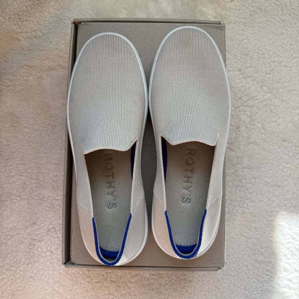 Rothy’s Slip On Sneakers Sand Size 6